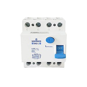 Interruptor Diferencial Residual DR Tetrapolar 63A DRS4 L-063A Soprano