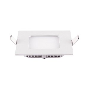 Painel Led de Embutir Quadrado  6W Bivolt 6500K 400 Lumens 11,8CM Blumenau