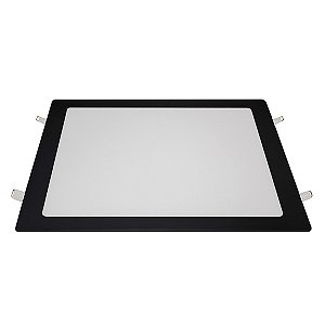 Painel Led de Embutir Quadrado 24W Bivolt 4100K Preto 1800 Lumens 29,2CM Blumenau