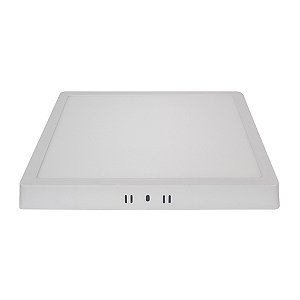 Painel Led de Sobrepor Quadrado 24W Bivolt 3000K 1800 Lumens 28,3CM Blumenau