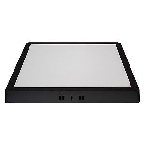 Painel Led de Sobrepor Quadrado 24W Bivolt 4100K Preto 1800 Lumens 28,3CM Blumenau