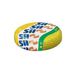 Cabo Flexível 750V  4.0mm Amarelo Rolo 100mtss Classe 5 Sil