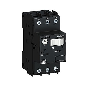 Disjuntor Motor Tripolar 1,0A a 1,6A MWL 18-3 Liga/Desliga via Tecla Weg