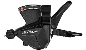 Trocador de marcha Shimano Altus SL-M2010 3v lado esquerdo com visor