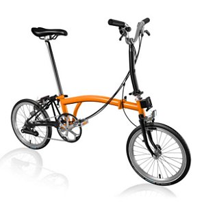 Bicicleta Brompton M6E Orange + Black