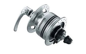 Cubo Dínamo Shimano DH-2N80-E 6v 2.4w 32 furos prata