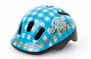 Capacete Polisport Infantil Baby Elephant azul e branco - Tam. PPP (44-48cm)