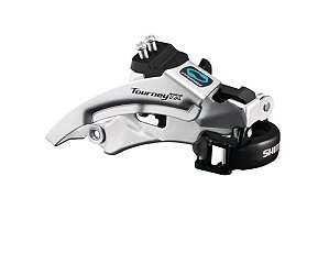 Câmbio dianteiro Shimano Tourney FD-TX800 dual pull 31.8mm 3v