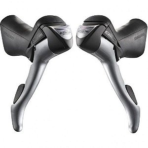 Par de trocador de marcha com manete STI Shimano Claris ST-2400 2x8v