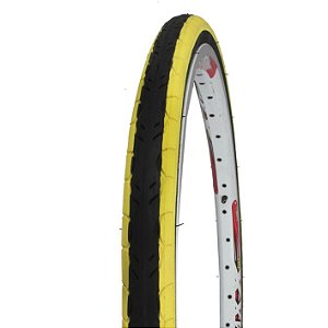 Pneu Kenda K193 Kwest slick 26x1.5 (40-559) preto e amarelo