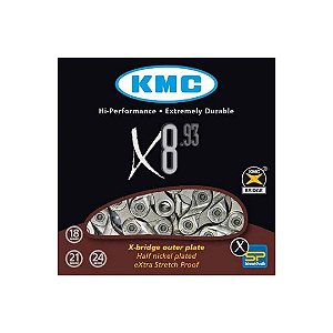 Corrente KMC X8.93 prata com powelink - 116L