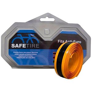 Par de Fitas Anti-Furo SafeTire 23mm aro 700 laranja