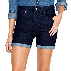 Shorts feminino Levi's Commuter jeans azul escuro