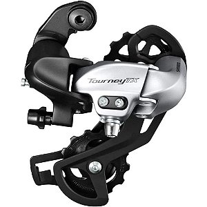 Câmbio traseiro Shimano Tourney RD-TX800 SGS 7/8V prata