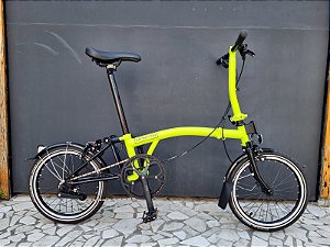Bicicleta Brompton Black Edition S2L Lime Green - Mostruário