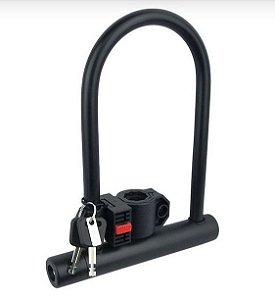 Cadeado U-lock Handyway UL-802 BL108 com chave