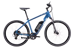 Bicicleta Caloi E-Vibe City Tour 700 2023 8v azul