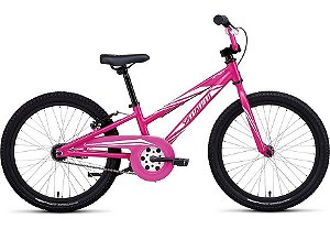 Bicicleta Specialized Hotrock 20" rosa e branco
