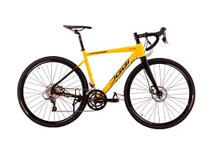 Bicicleta Oggi Velloce 700 Shimano disco amarelo e preto