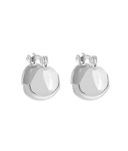 Argola lisa capacete no ródio