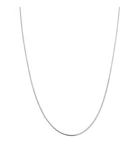 Colar rabo de rato médio no ródio