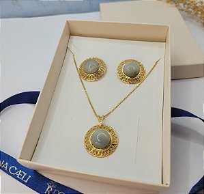 Conjunto jaspe policromo