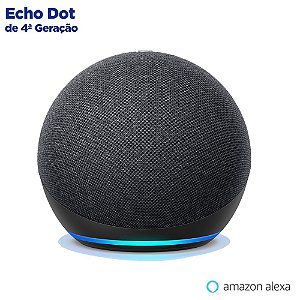 Novo Amazon Echo Dot 4ª Geração Com Alexa - Cor Preta