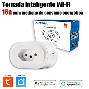 Tomada Inteligente Wifi de 20a Tuya Nova Digital com Monitoramento de  Energia - Loja Geek Smart - Automação Residencial