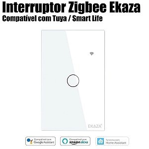 Interruptor Zigbee de 1 Botão Tuya Smart Life Modelo Router Repete Sinal Zigbee