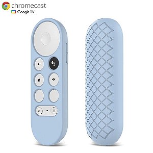 Capa de Proteção do Controle Remoto Chromecast Google TV - Cor Azul