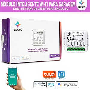 Módulo Inteligente para Controle de Portas e Portões Garagem Ekaza Tuya