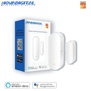 Sensor de Porta e Janela Wi-fi Tuya Nova Digital