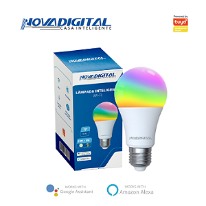 Lâmpada Inteligente Wifi 15w 1521lm Tuya Nova Digital