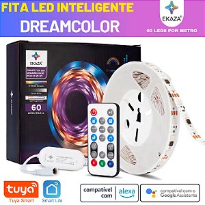 Kit Fita Led Inteligente Endereçável 60 Leds P/M Dream Color Tuya Ekaza