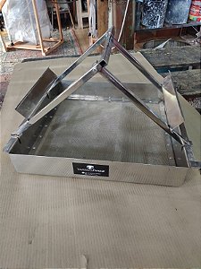 PENEIRA RETANGULAR EM INOX