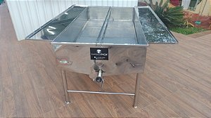 Mesa Desoperculadora em inox 304 200 x 100  120 QUADROS