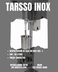 DESPOLPADEIRA DE AÇAÍ EM INOX 304 - L