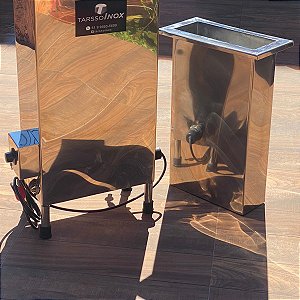 LAMINADOR DE CERA EM INOX 304L CAP.: 2 TABUAS