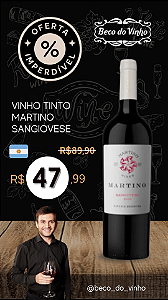 Vinho tinto Martino Sangiovese