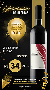 Vinho Audaz Tinto.