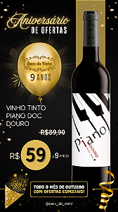 Vinho Tinto Piano DOC Douro