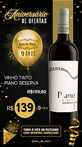 Vinho Tinto Piano Reserva Douro