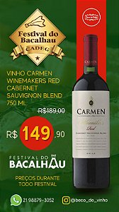 Vinho Carmen Winemakers Red Cabernet Sauvignon Blend 750 ml