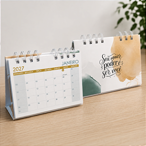 Calendário de Mesa A6 (capa personalizada)