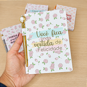 Bloco porta caneta (capa flexível personalizada)