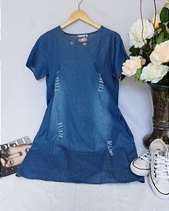 Vestido Jeans Destroyd Raquel - Amorecas Fashion