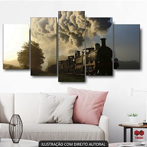 QUADRO DECORATIVO TREM MARIA FUMAÇA