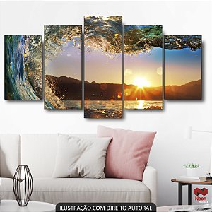 QUADRO DECORATIVO VISTA DE DENTRO DA ONDA