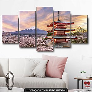 QUADRO DECORATIVO JAPÃO MONTE FUJI