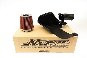 INTAKE JETTA GLI 2023 PARCIAL COM FILTRO K&N VERMELHO